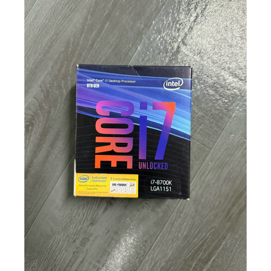 CPU INTEL 1151 CORE I7 8700K 3.7 GHz (มือสอง)
