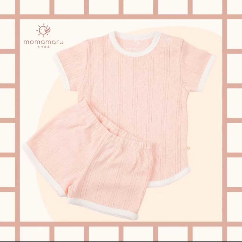 (6-9M) Momamaru ชุดเสื้อกางเกง Baby Cozy Knit set