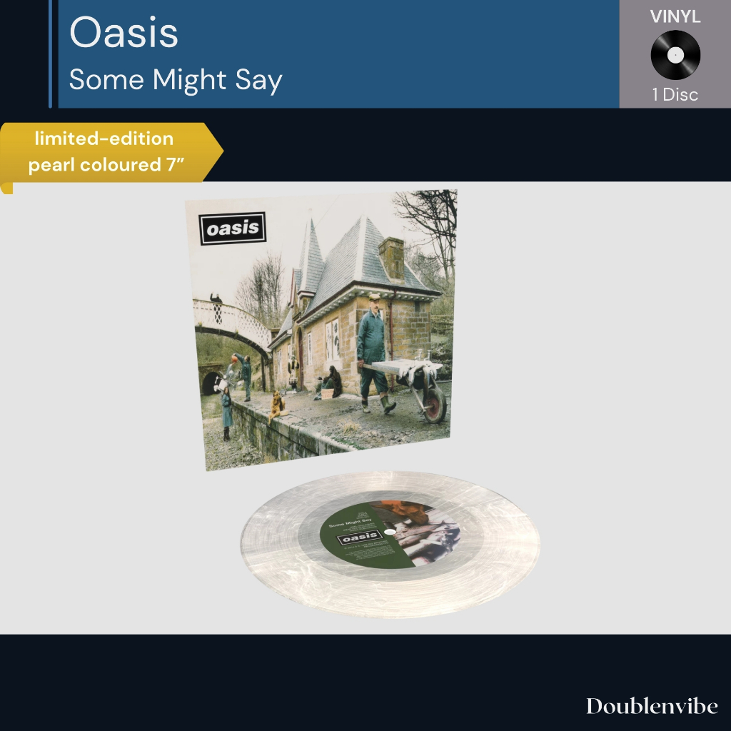 [ใหม่และซีล] แผ่นเสียง Vinyl Oasis - Some Might Say - Limited Edition Pearl Vinyl
