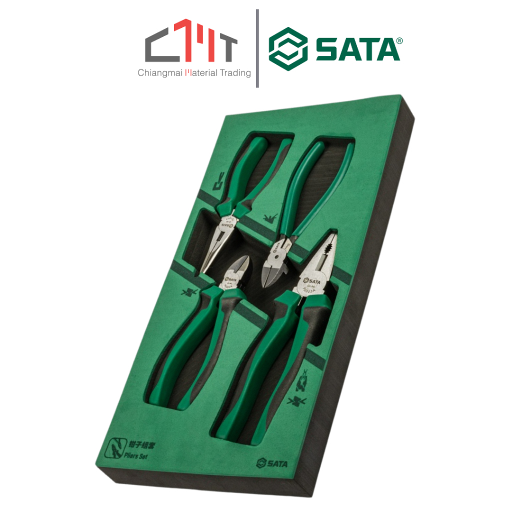 SATA ชุดถาดคีม 4 ชิ้น No.09912A