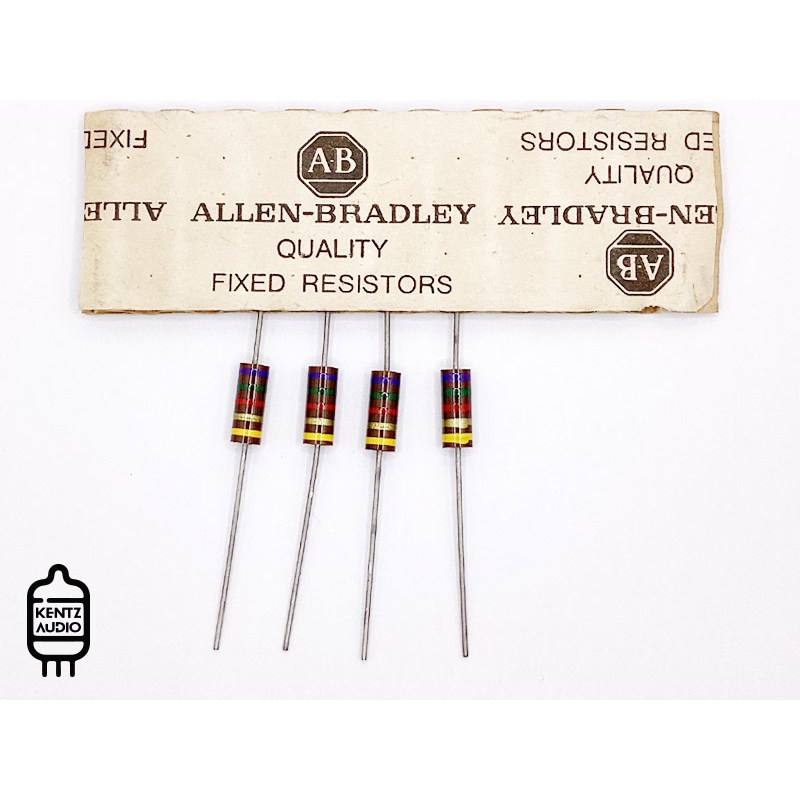 [NOS] ตัวต้านทาน ค่าสี 7.5KΩ 7K5 Allen Bradley Vintage Carbon Composition Resistor 1W ค่ายืดเป็น 8.1