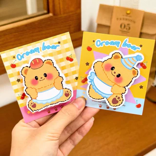 กระดาษโน๊ต ตัดขอบ 2D ลูกสุนัข แมว น่ารัก กาวในตัว กระดาษโน้ต ข้อความ เครื่องเขียนน่ารัก ของขวัญ ปัจฉิม ตกแต่ง DIY ของแจก