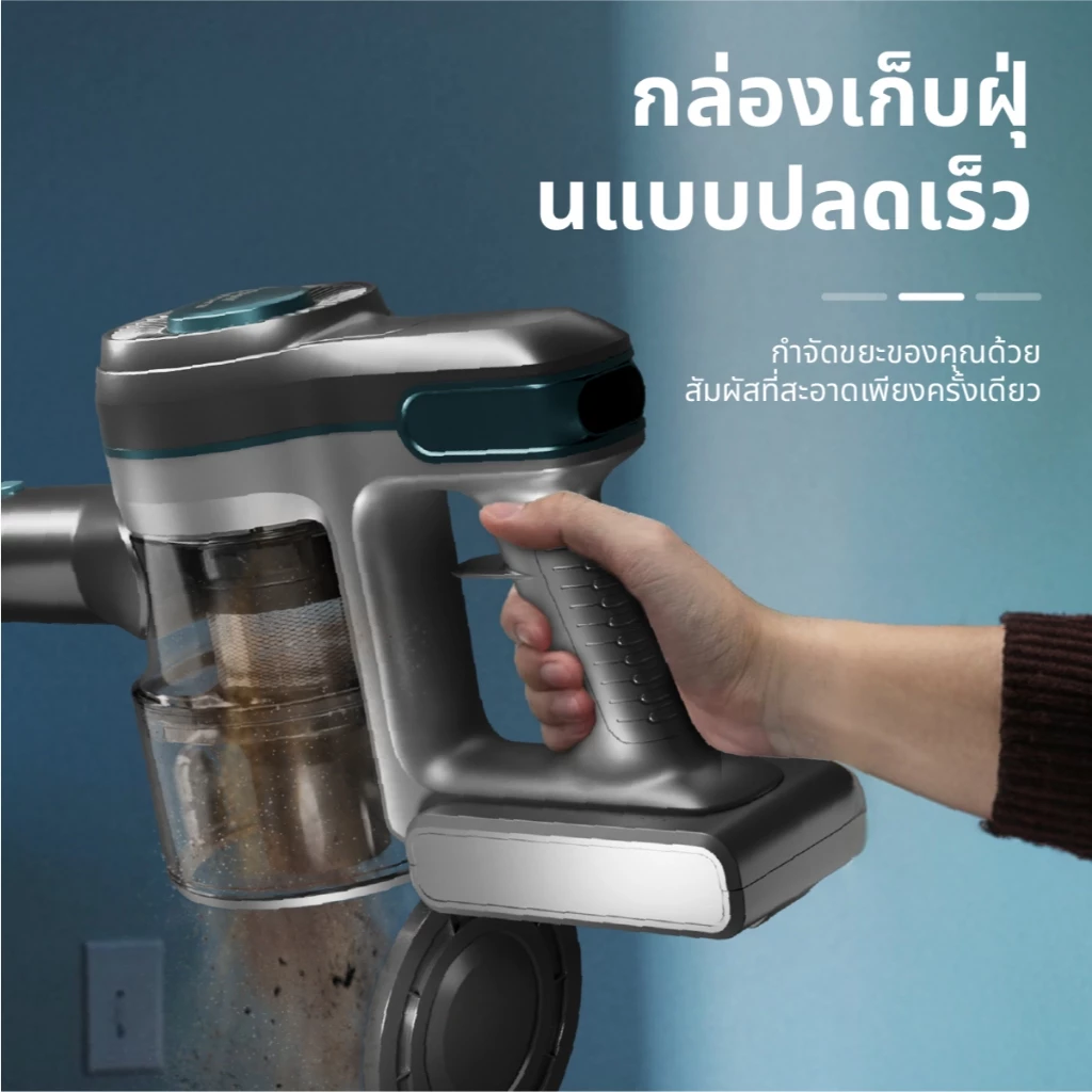 Russell Taylors 23,000 Pa เครื่องดูดฝุ่นไร้สาย Cordless Vacuum Cleaner (200วัตต์ HEPA) X1 thumbnail 6