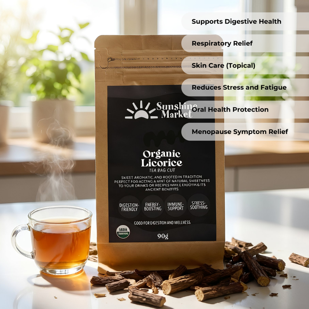 Sunshine Market Organic Licorice Powder 100g | ผงชะเอมเทศออร์แกนิค