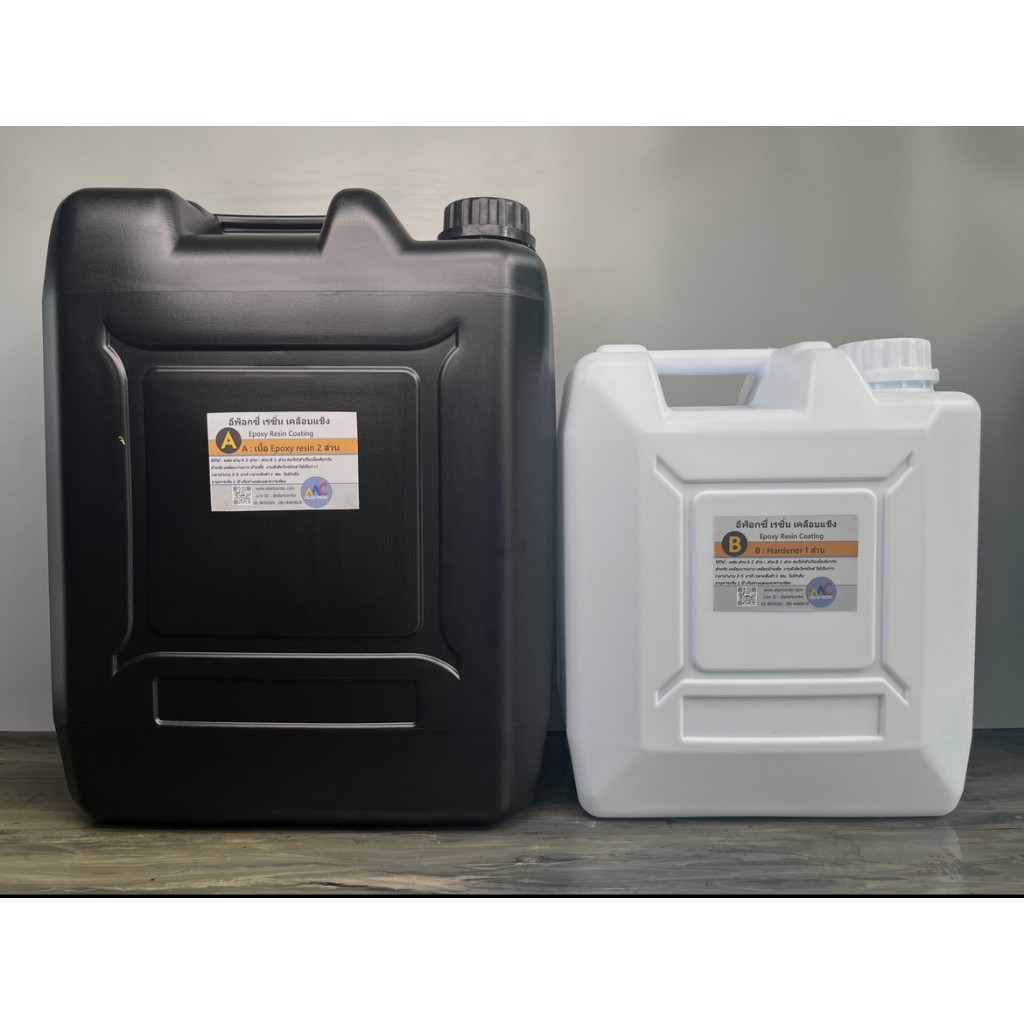 Epoxy resin เคลือบแข็ง ชุดแกลลอนใหญ่ 20 กก.