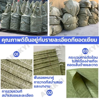 【100ใบขนาด】ถุงกระสอบ กระสอบสาน กระสอบสานสีเทา กระสอบปุ๋ย กระสอบแบบนิ่มแพค มีหลายขนาด สินค้าใหม่มือ ไม่หักง่าย