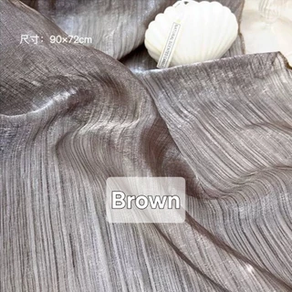 ผ้าแพร พร้อพถ่ายรูปเล็บ Satin Props 4 สีตัวเลือก ขาว ครีม เทาดำ น้ำตาล ใช้ประกอบถ่ายรูปหลังทำเล็บ