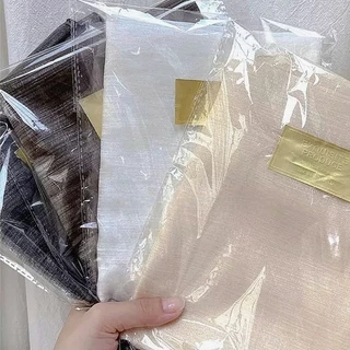ผ้าแพร พร้อพถ่ายรูปเล็บ Satin Props 4 สีตัวเลือก ขาว ครีม เทาดำ น้ำตาล ใช้ประกอบถ่ายรูปหลังทำเล็บ