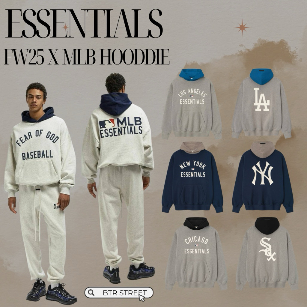 ESSENTIALS FW25 X MLB HOODIE 💯