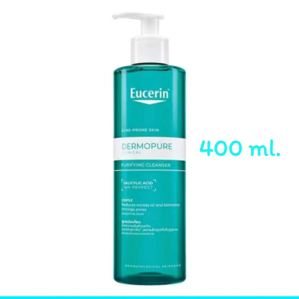 [Exp.06/2028]Eucerin Pro Acne Solution Cleansing Gel เจลล้างหน้า 400ml.