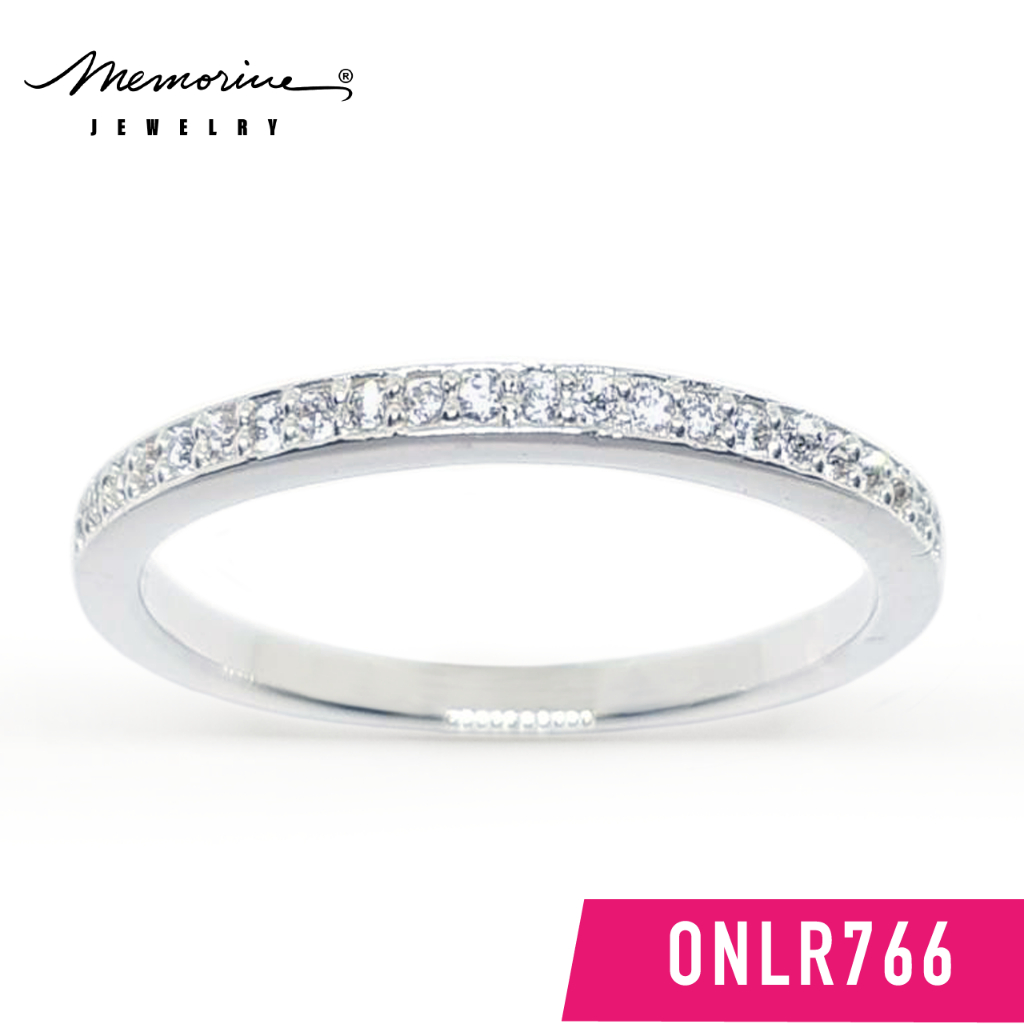 Memorine Jewelry แหวนเงินแท้ 925 ฝังเพชรสวิส (CZ) : ONLR766