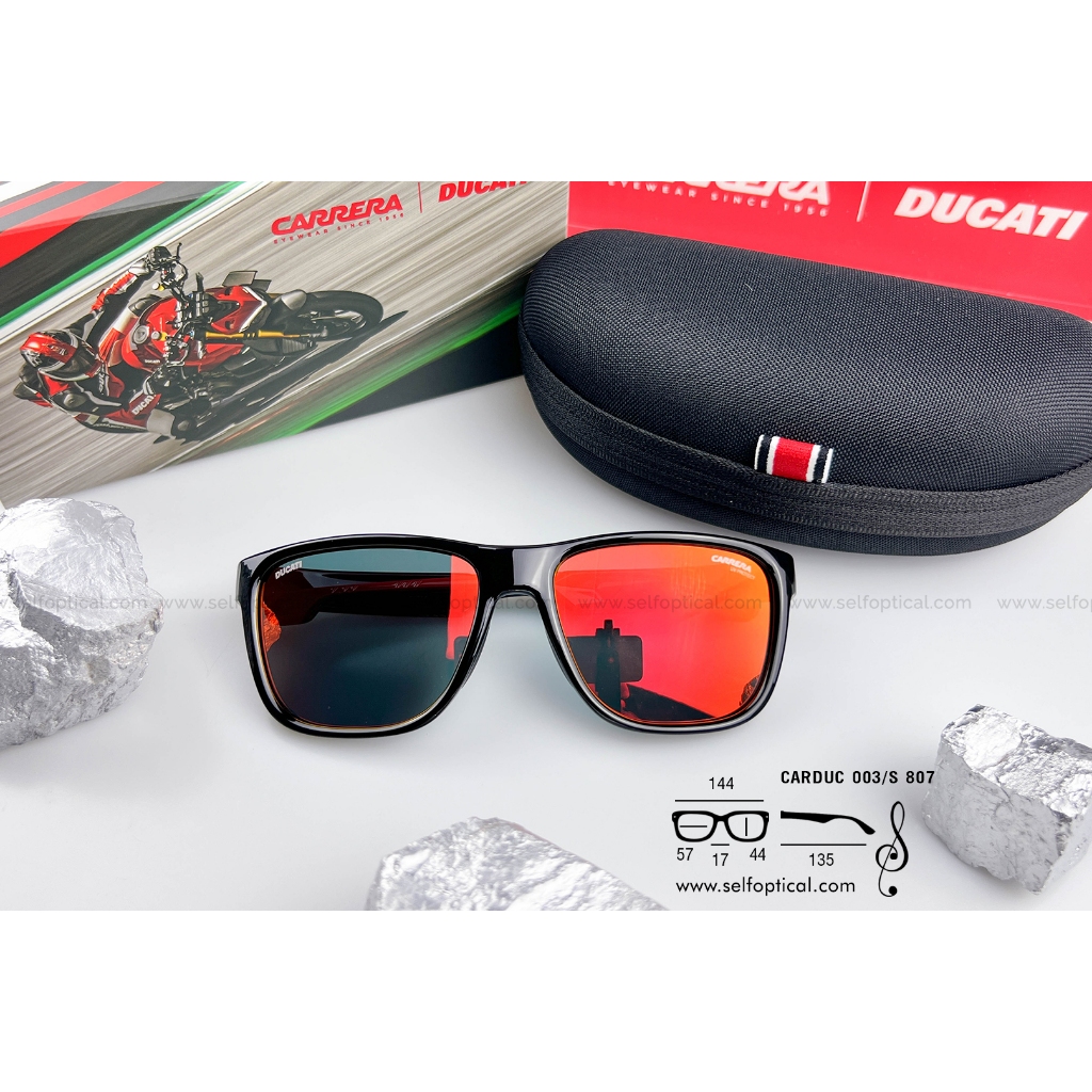 แว่นกันแดด Carrera Ducati CARDUC 003/S 807 BLACK Size 57 ของแท้ รับประกัน 2 ปี พร้อมบริการหลังการขาย