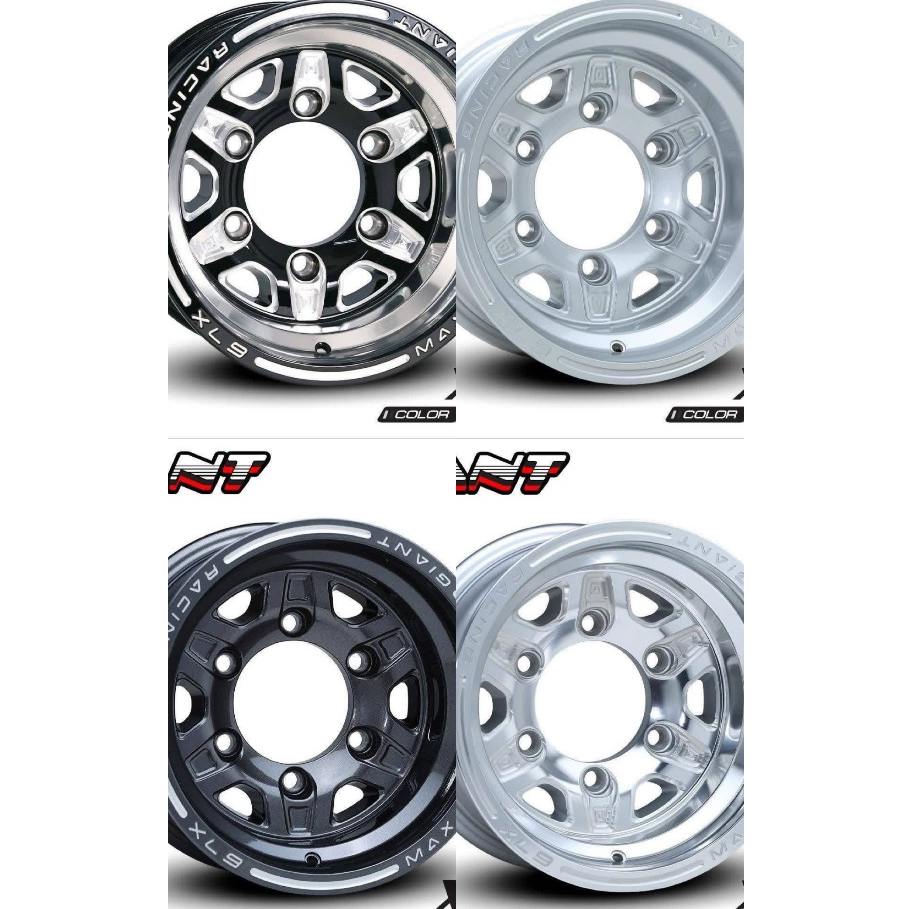 ล้อบรรทุกเลนโซ่ Lenso XL9 GIANT9 มีขอบ 14 และ 15 กว้าง 7.5 นิ้ว ออฟ-35 เพลาลอย มี 4 สี ต่อวง