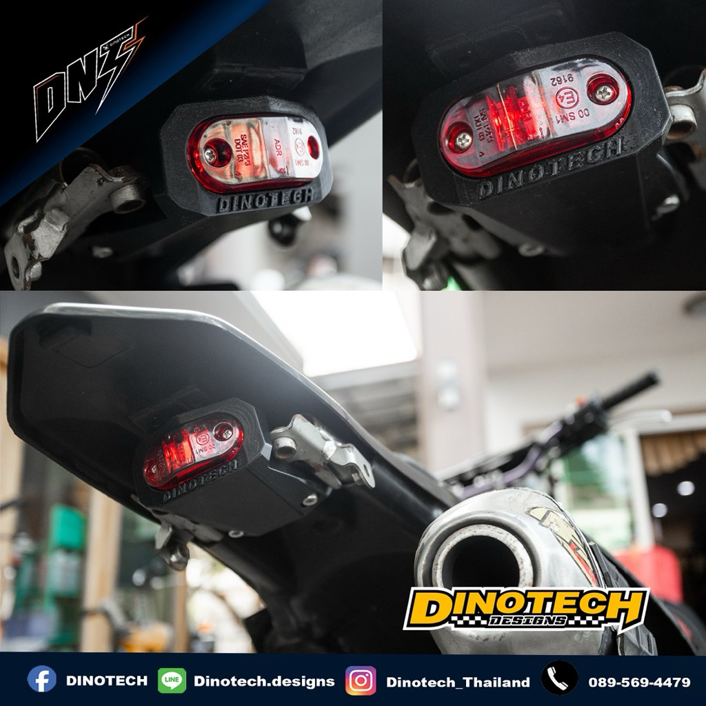 ชุดไฟท้าย LED สำหรับ KLX230 ทุกรุ่น (ยกเว้น230R  ใส่ไม่ได้)~ DINOTECH