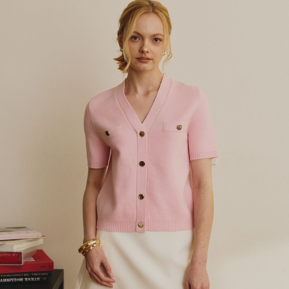 MAVE เสื้อรุ่น Vera knit top สี PINK