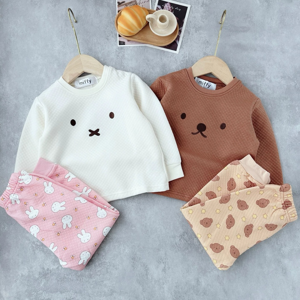 ชุดนอนเด็ก ขนาด 80-120cm (เสื้อแขนยาว+กางเกงขายาว)