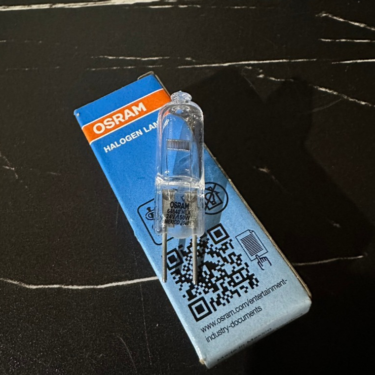 หลอดไฟเข็ม 64640  OSRAM 24V 150W G6.35