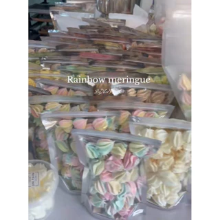 🍭 เมอแรงค์สายรุ้ง 🍭 โฮมเมดพรีเมียม | แต่งหน้าเค้ก เบเกอรี่
