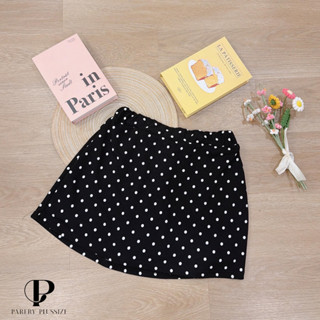 กางเกงกระโปรงสาวอวบอ้วน เอว34-44นิ้ว ผ้าวูลเวฟนุ่ม รุ่น น15