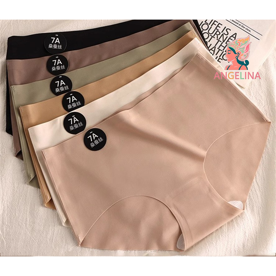 7A กางเกงในไร้ขอบ ไร้รอยตะเข็บเย็บ เป้าสองชั้นป้องกันแบคทีเรีย ผ้านิ่ม สวมใส่สบาย ยืดหยุ่นได้ดี