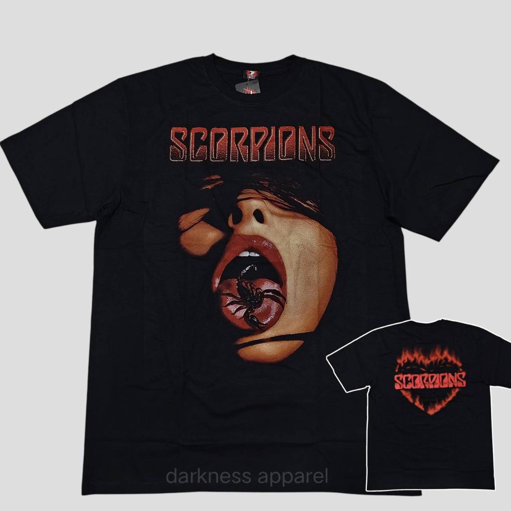 เสื้อยืดวง scorpions ป้าย Rock yeah