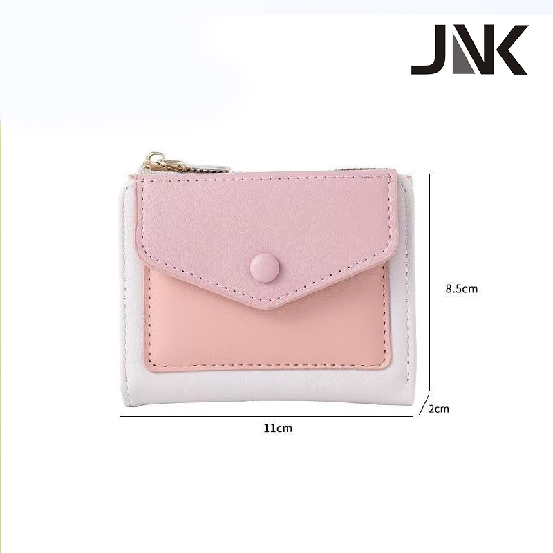 JNK #8865 กระเป๋าสตางค์ผู้หญิงแฟชั่น กระเป๋าสตางค์พับได้หลายฟังก์ชัน