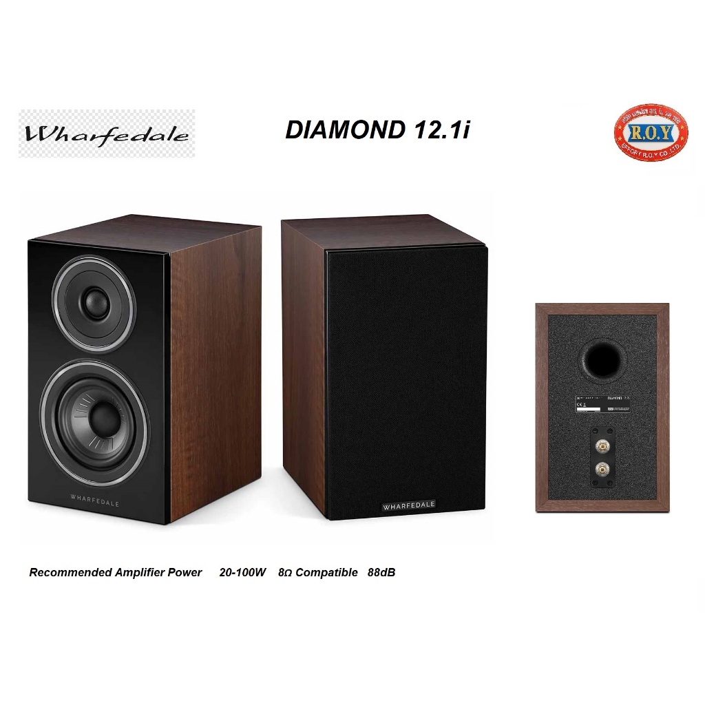 WHARFEDALE  DIAMOND  12.1i  BOOKSHELF