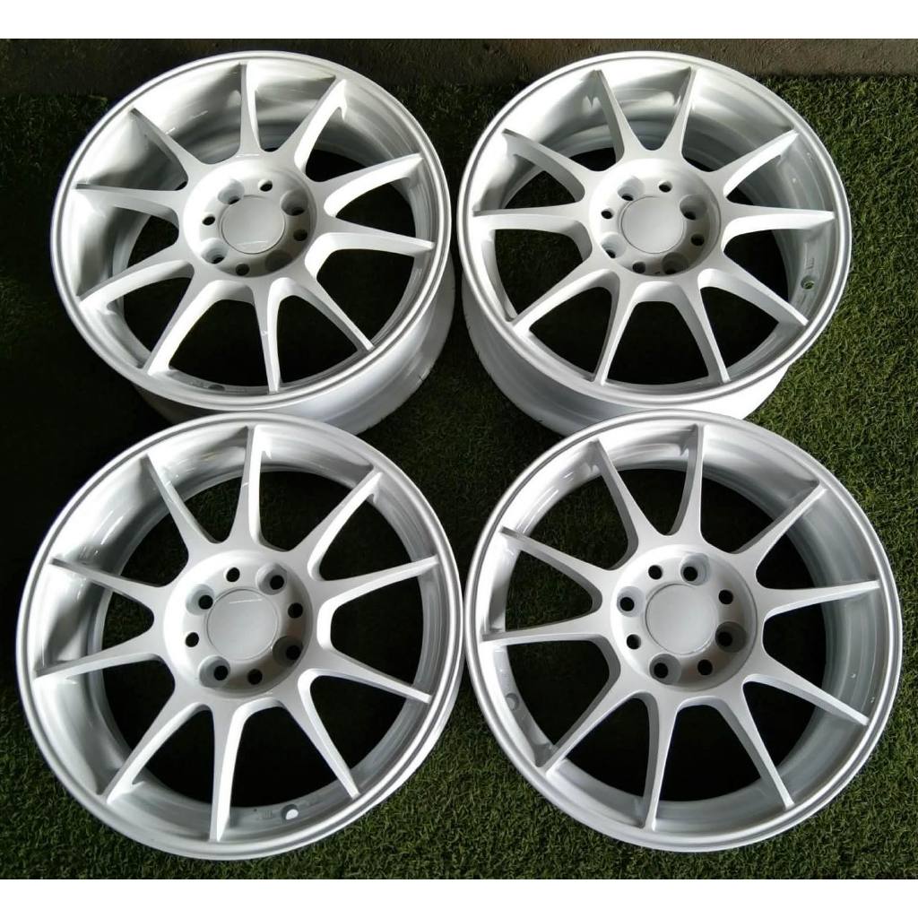 ล้อขอบ15มือ2 Tc105x ขอบ15/5.5/38 สีขาวใหม่  ชุด 6900 ☎️0873779057  📌โคราช