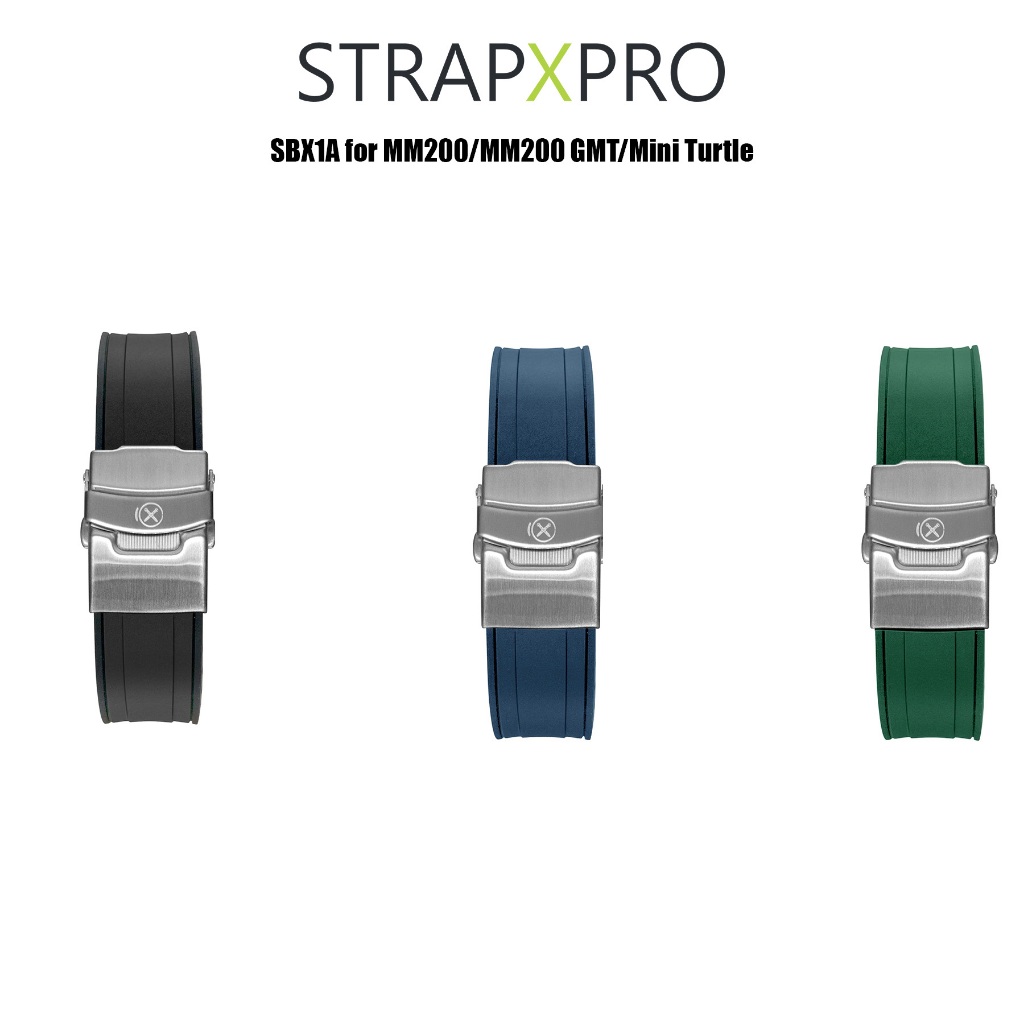 สายนาฬิกาแบบยางรุ่น StrapXPro SB1A for MM200/MM200GMT/Mini Turtle