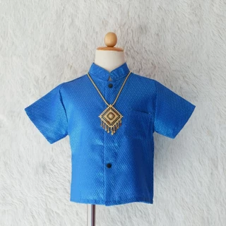 เฉพาะเสื้อผ้าไทยพี่หมื่นแขนสั้นของเด็กพร้อมส่ง