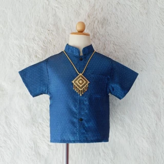 เฉพาะเสื้อผ้าไทยพี่หมื่นแขนสั้นของเด็กพร้อมส่ง
