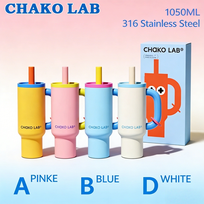 ChakoLab. รุ่น Bawang cup ฟรีค่าจัดส่ง แก้วเก็บความเย็น 1050ml ความจุขนาดใหญ่ พร้อมส่งจากไทย (รับประ