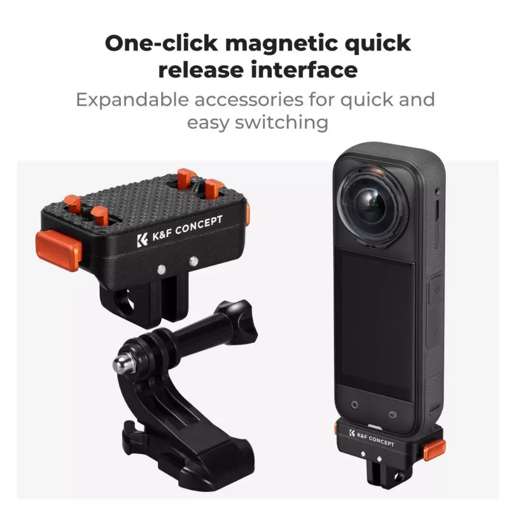 K&F Insta360 X5 / Ace Pro / Ace Pro 2 Magnetic Quick Release Adapter (KF12.0002V1) thumbnail 3