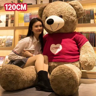 Oldlaiben ตุ๊กตาหมีตัวใหญ่ 90/120/160cm ขนนุ่ม น่ารักมาก ของขวัญให้แฟน วาเลนไทน์ ปัจฉิม หมีขนนุ่ม