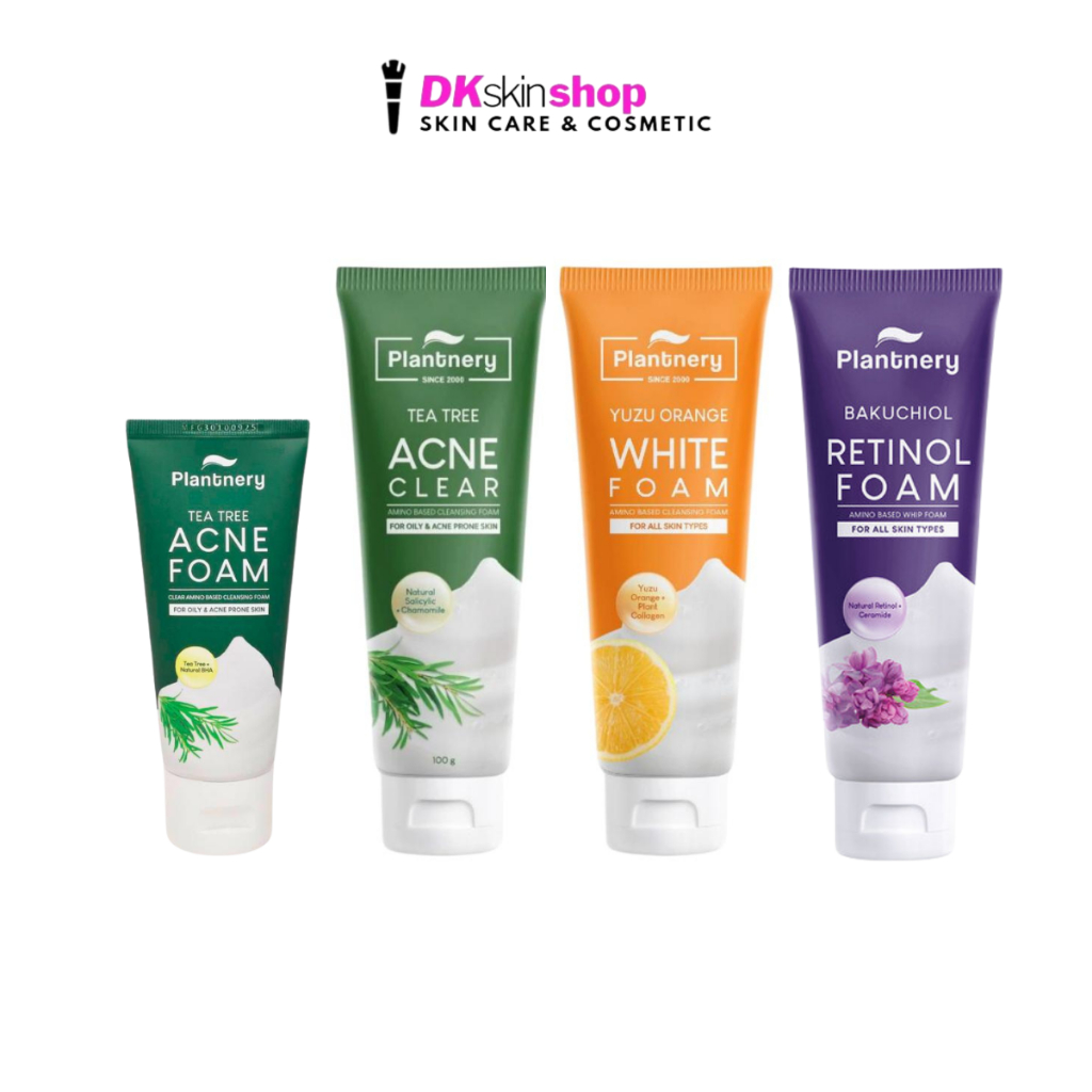 แพลนท์เนอรี่ โฟมล้างหน้า Plantnery Foam Tea Tree Acne / Yuzu Orange White