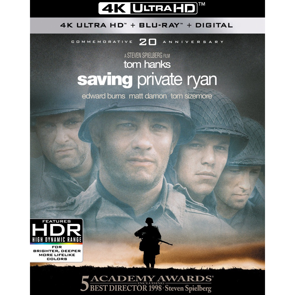 [กรุณาทักแชทก่อนสั่งซื้อ] Saving Private Ryan (🇹🇭มีไทย / 4K Ultra HD + Blu-ray + Digital 4K) แท้