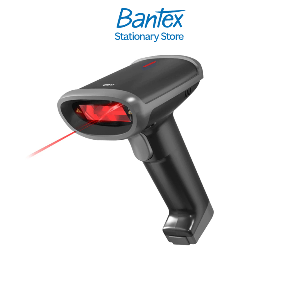 Deli เครื่องสแกนบาร์โค้ด สแกนเนอร์ ตัวอ่านบาร์โค้ด 1D 2D QRCode  สำหรับเครื่อง pos Barcode Scanner