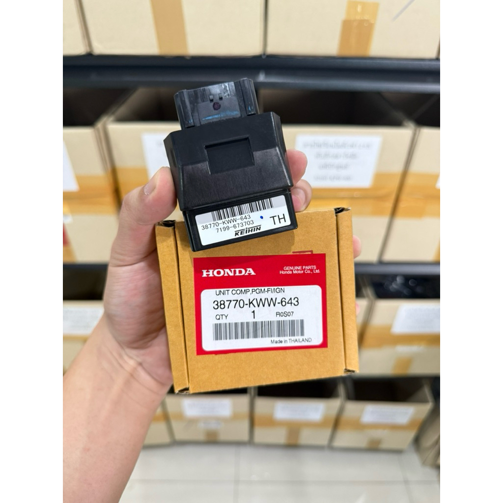 กล่องไฟ ECU เวฟ110i ปี2011-2013 รหัสKWW-643 แท้เบิกศูนย์ *38770-KWW-643*