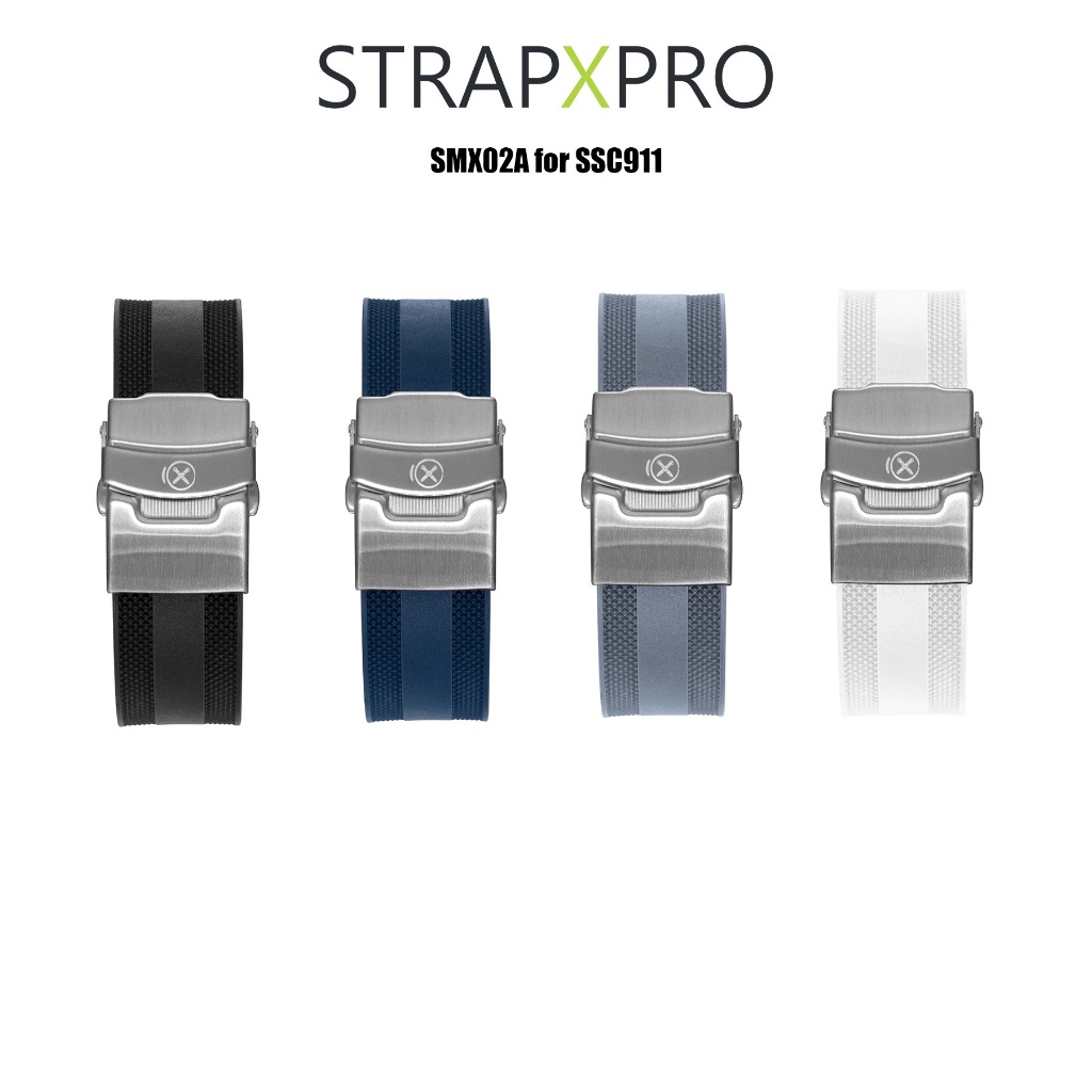 สายนาฬิกาแบบยางรุ่น StrapXPro SMX02A for Speedtimer 21mm SSC911