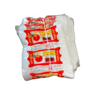 [1 มัด] ถุงหูหิ้ว ตราส้ม ขนาด 6x11-12x20 บรรจุ 10 แพค
