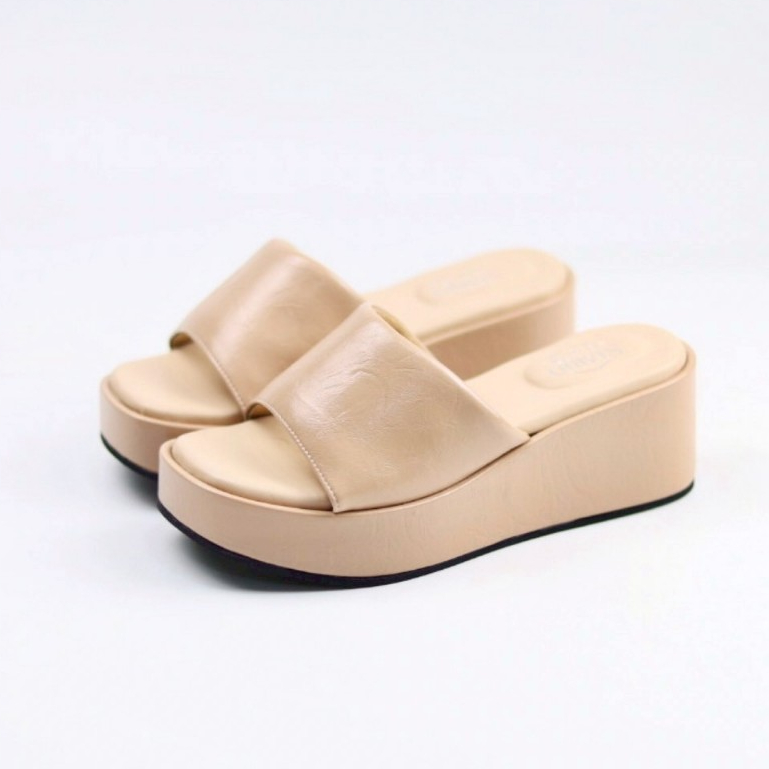 Stario Shoes ~FM106 สูง2.5นิ้ว เท้าอวบ+1❗️รองเท้าสุขภาพผู้หญิง วัสดุพรีเมียม นุ่ม เบา ใส่แล้วสบายทั้