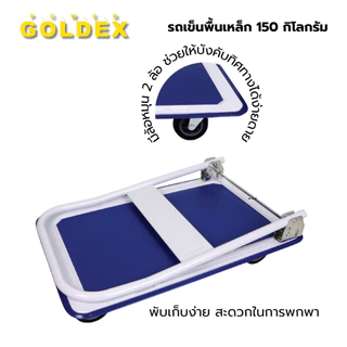 รถเข็นสินค้า รถเข็นเหล็ก รถเข็นของ พื้นเหล็ก พับได้ รถเข็นพื้นเหล็ก ขนาด 150 - 250 kg ออกใบกำกับภาษีได้