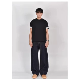 beerbroth-baggy jeans กางเกงยีนส์ชาย ขากระบอก อเมริกันย้อนยุคหลวม สไตล์เกาหลี ผ้าเดนิม แฟชั่น จัดส่งรวดเร็ว M-3XL