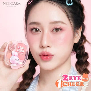 NEE CARA l N416 2 EYES 1 CHEEK อายแชโดว์ 2 สี + บลัชออน 1 สี 2 in 1
