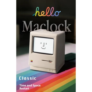 นาฬิกาปลุกอัจริยะ LED Emoji Clock บอกอุณหภูมิ มีไฟ ชาร์จได้ Night Light Alarm Multi-Function / Maclock 80s Clock