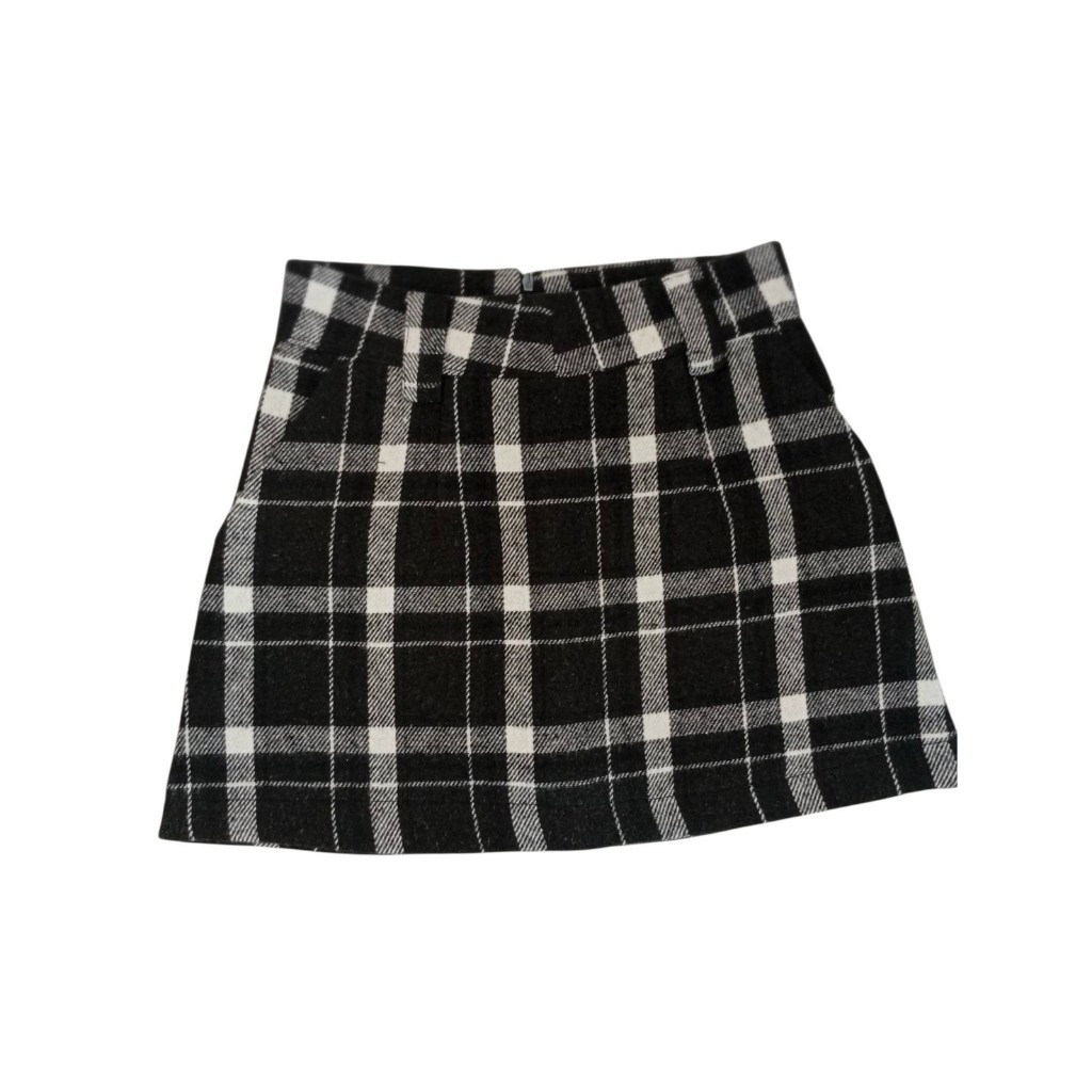 (รหัส BP911 ) กระโปรงลายสก็อตมีซับในกางเกงผ้านุ่มหนา - รูปที่ 5