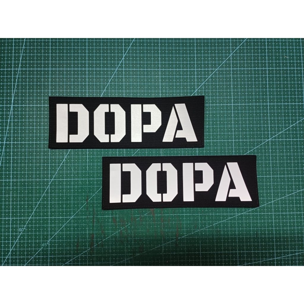 ป้าย DOPA ขนาด 7×14, 7×21 cm