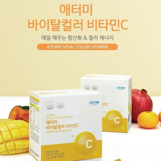 [NEW] Atomy Color Food Vitamin C - 500 [1x90 ซอง]