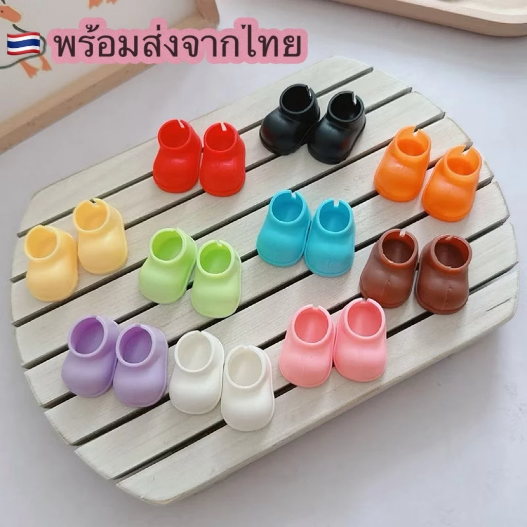(พร้อมส่งจากไทย) รองเท้าตุ๊กตาจิ๋ว รองเท้าตุ๊กตา ทรงบูทมินิ สีพาสเทล/คลาสสิก (Mini Doll Boots Shoes)