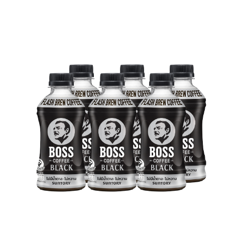บอส คอฟฟี่ แบล็ค ไม่มีน้ำตาล 230 มล. จำนวน 42 ขวด BOSS Coffee Black No Sugar 230ml #NL